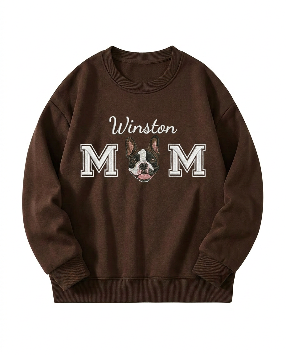 Custom Pet Embroidered Devotion Stitch Sweatshirt