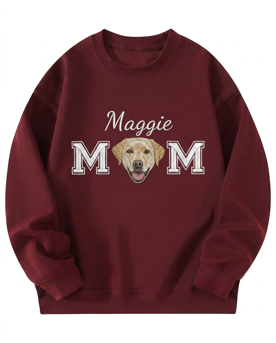Custom Pet Embroidered Devotion Stitch Sweatshirt