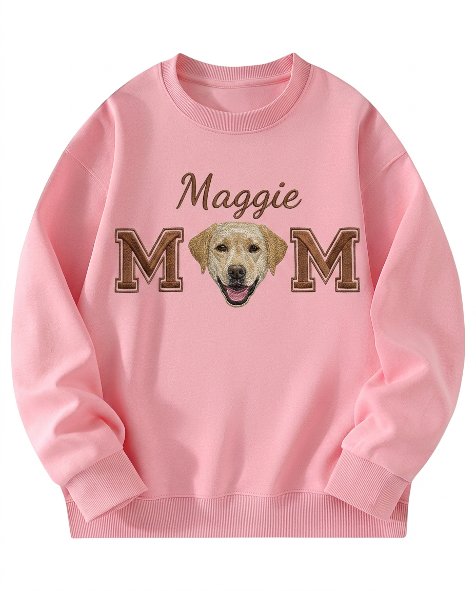 Custom Pet Embroidered Devotion Stitch Sweatshirt