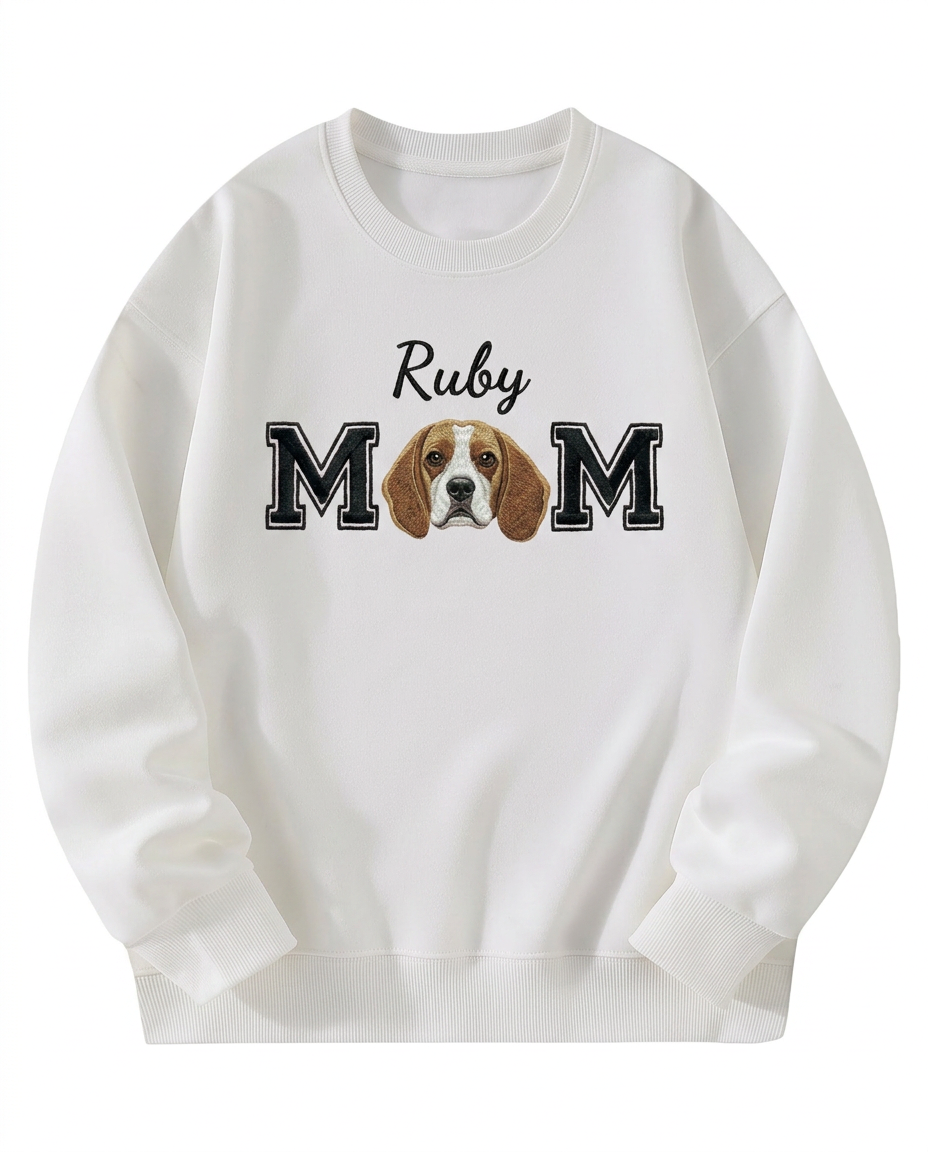 Custom Pet Embroidered Devotion Stitch Sweatshirt