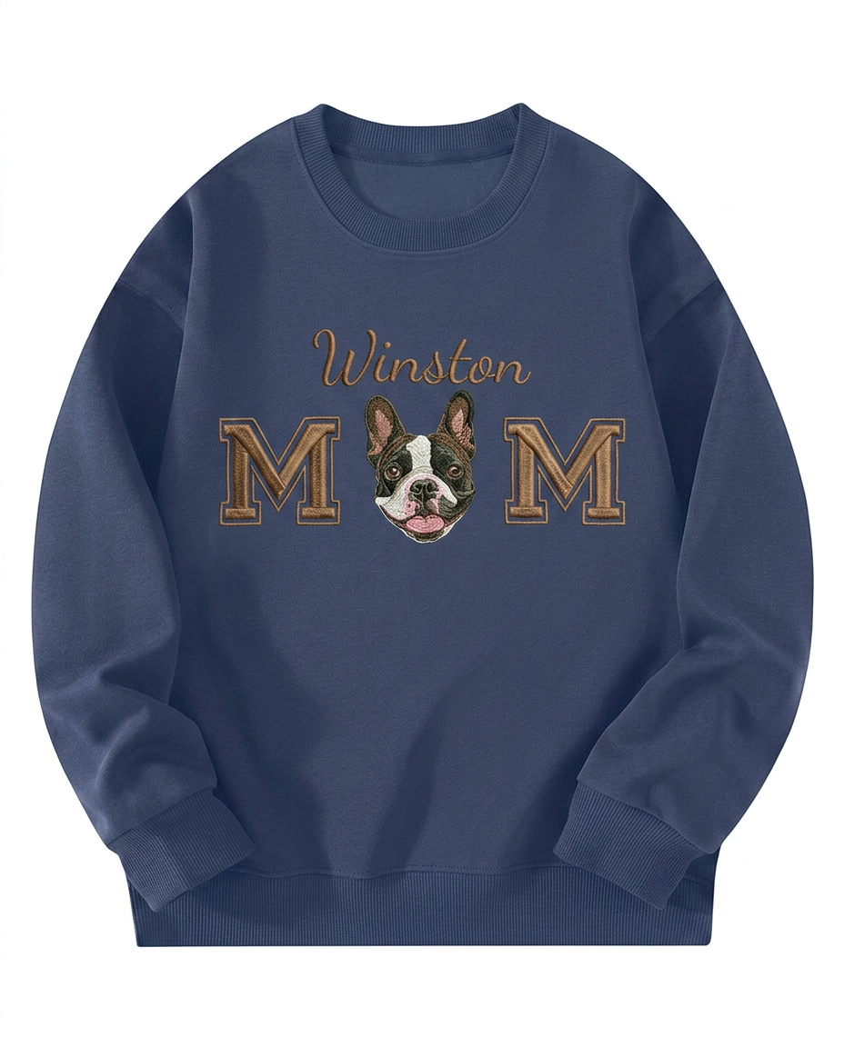 Custom Pet Embroidered Devotion Stitch Sweatshirt