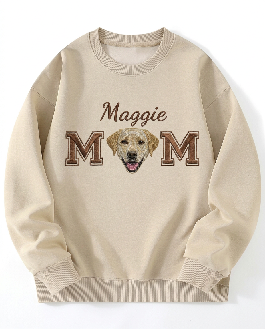 Custom Pet Embroidered Devotion Stitch Sweatshirt