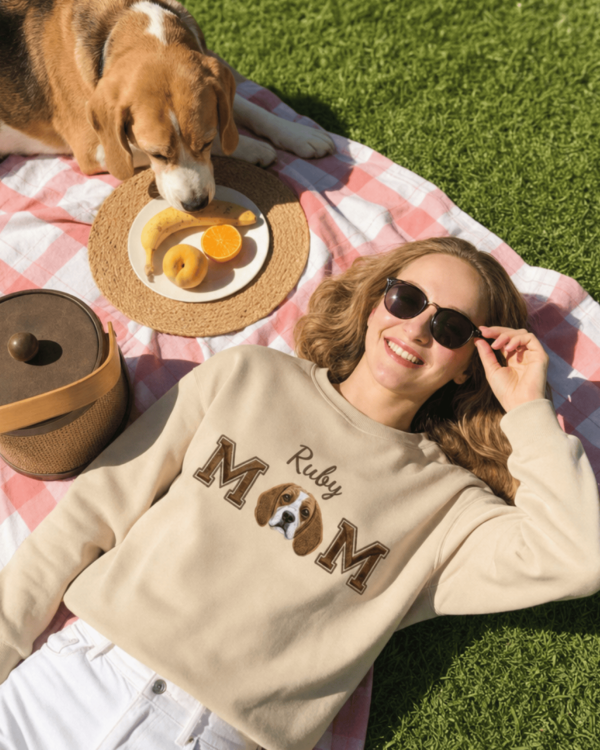 Custom Pet Embroidered Devotion Stitch Sweatshirt