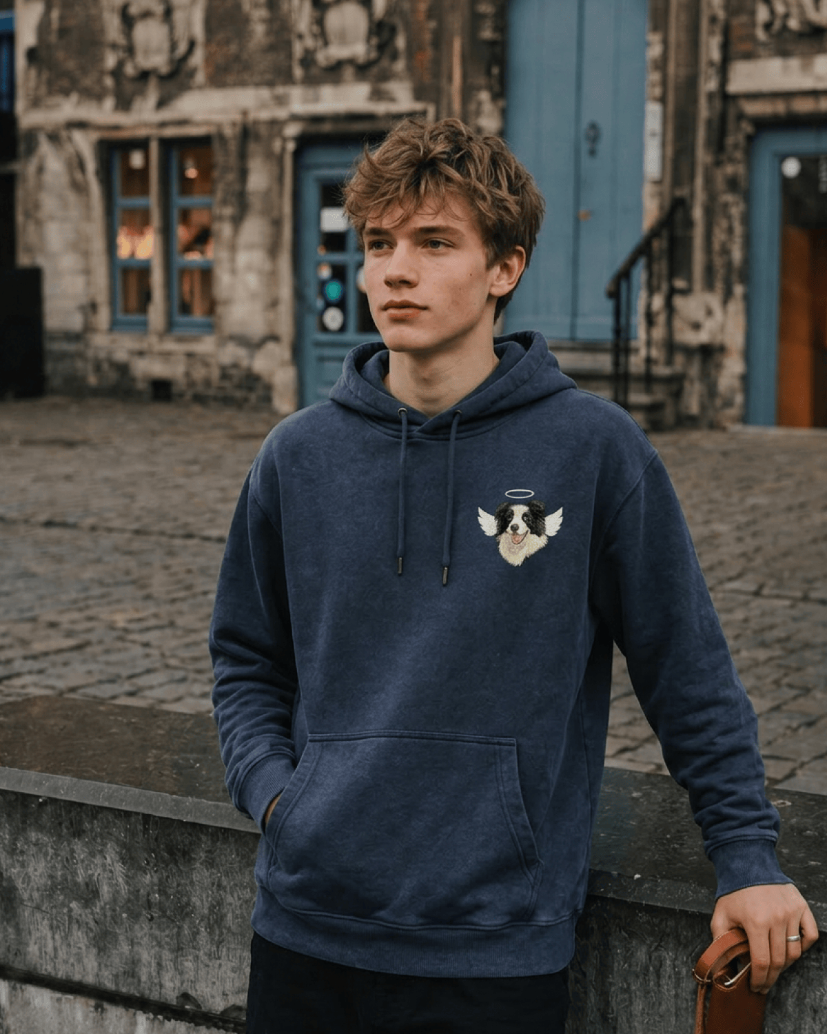Custom Pet Embroidered Halo Stitch Hoodie