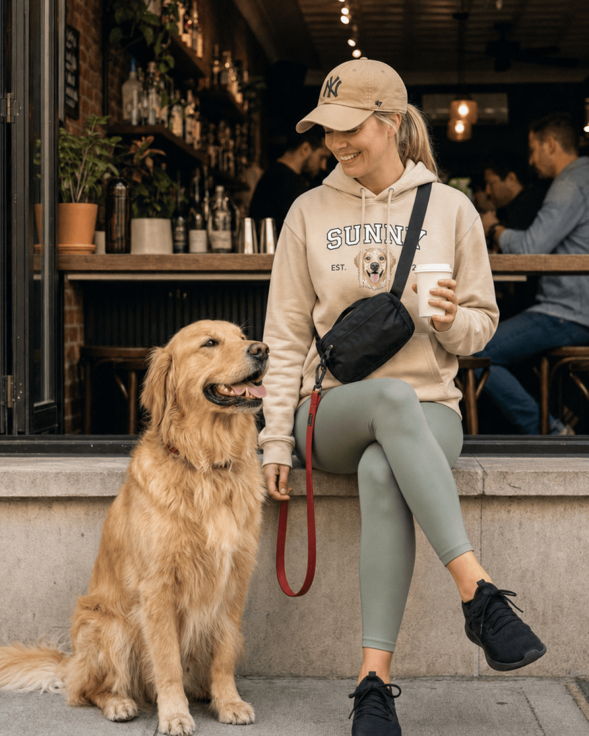 Custom Pet Embroidered Campus Stitch Hoodie