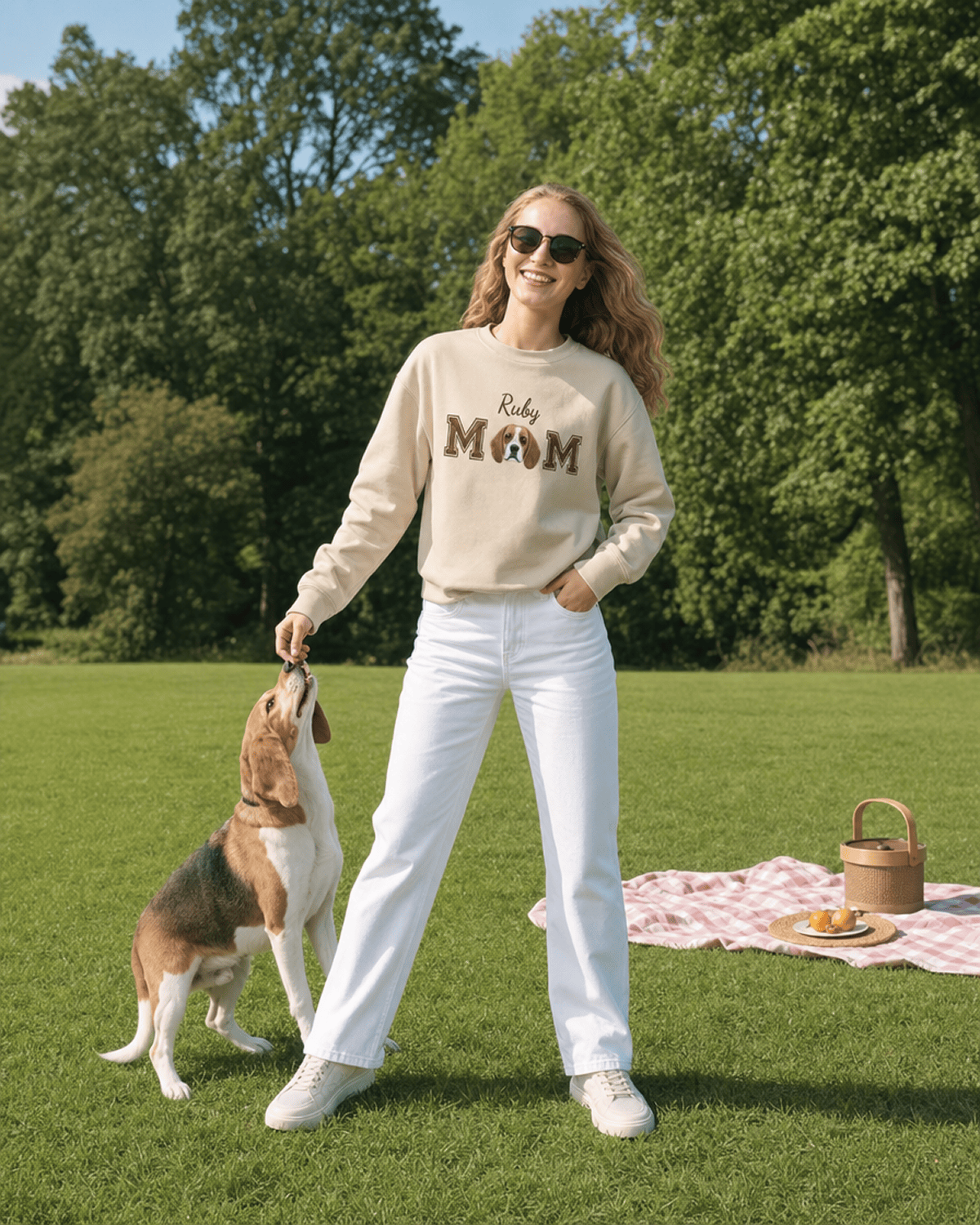 Custom Pet Embroidered Devotion Stitch Sweatshirt