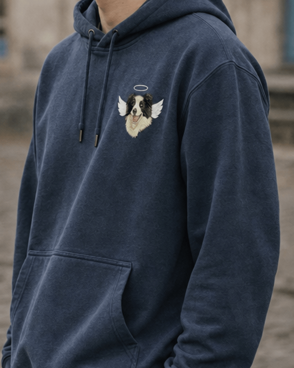 Custom Pet Embroidered Halo Stitch Hoodie