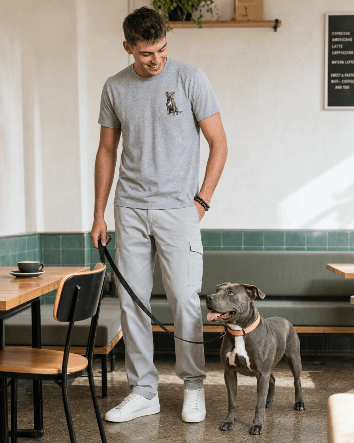 Custom Pet Embroidered Story Stitch T-Shirt