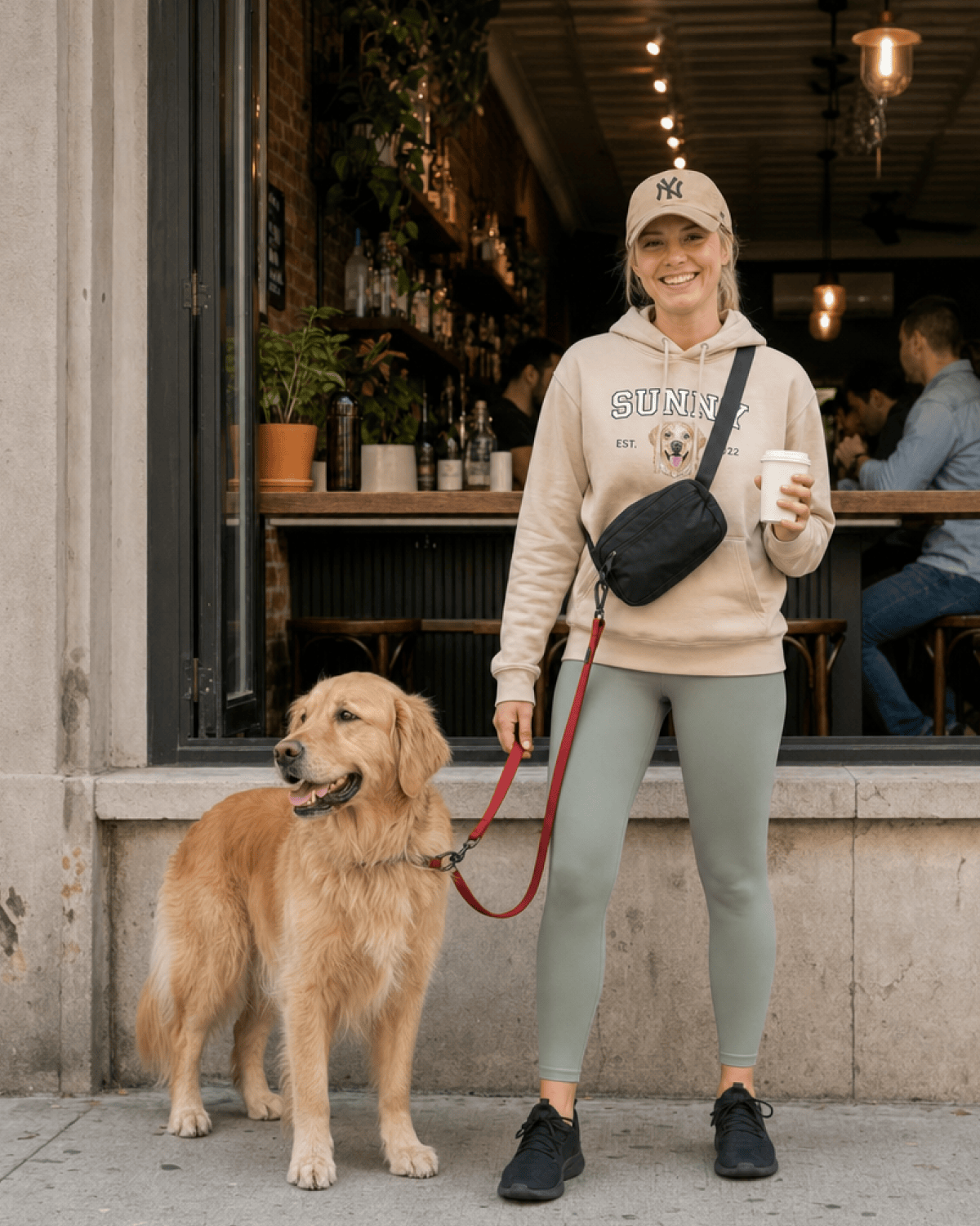 Custom Pet Embroidered Campus Stitch Hoodie