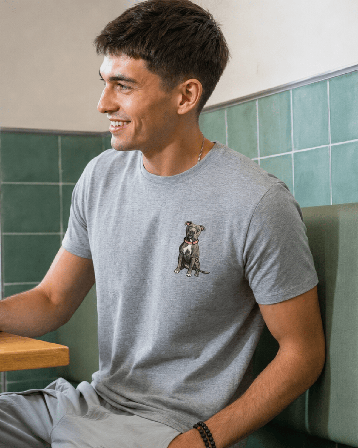 Custom Pet Embroidered Story Stitch T-Shirt