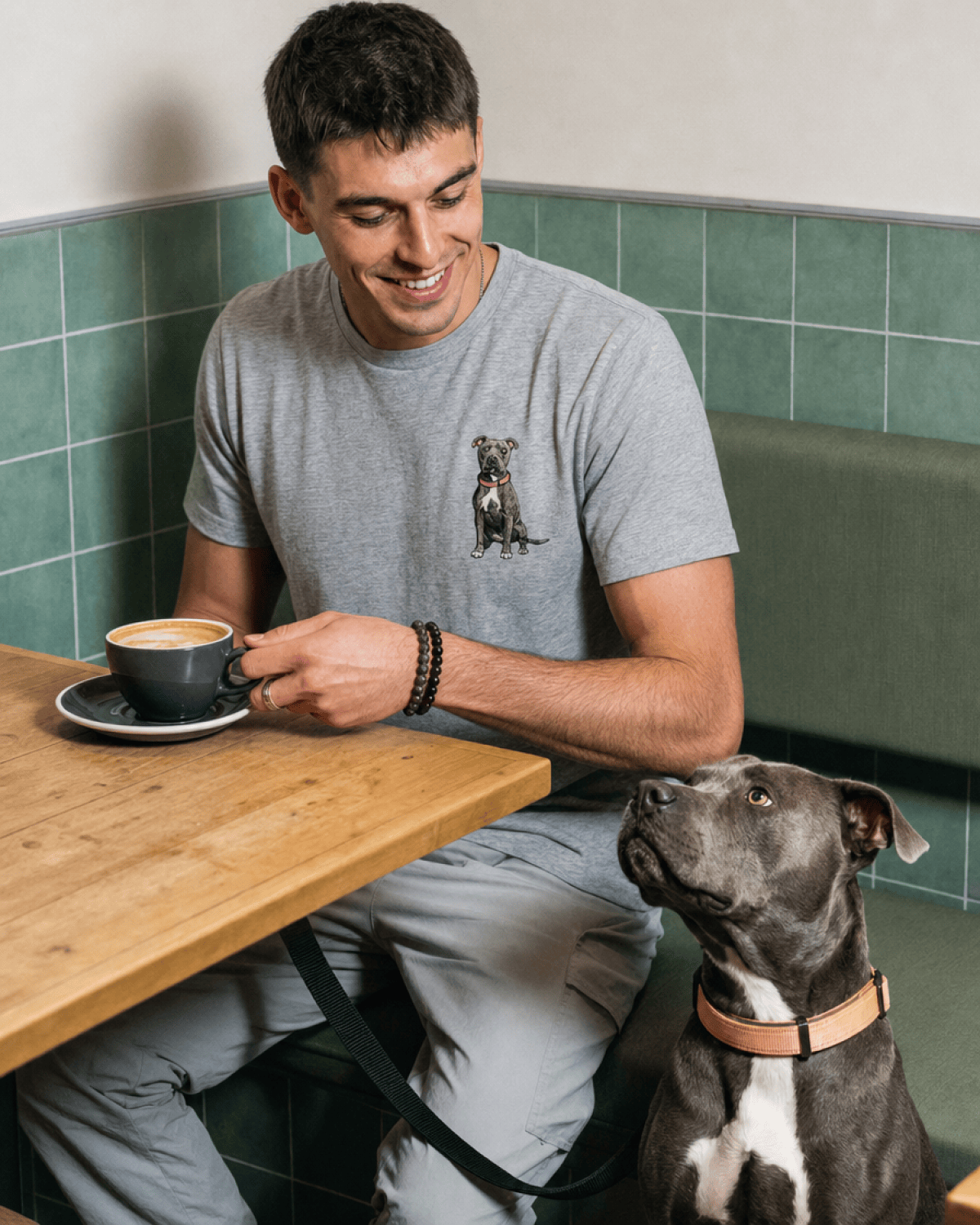 Custom Pet Embroidered Story Stitch T-Shirt