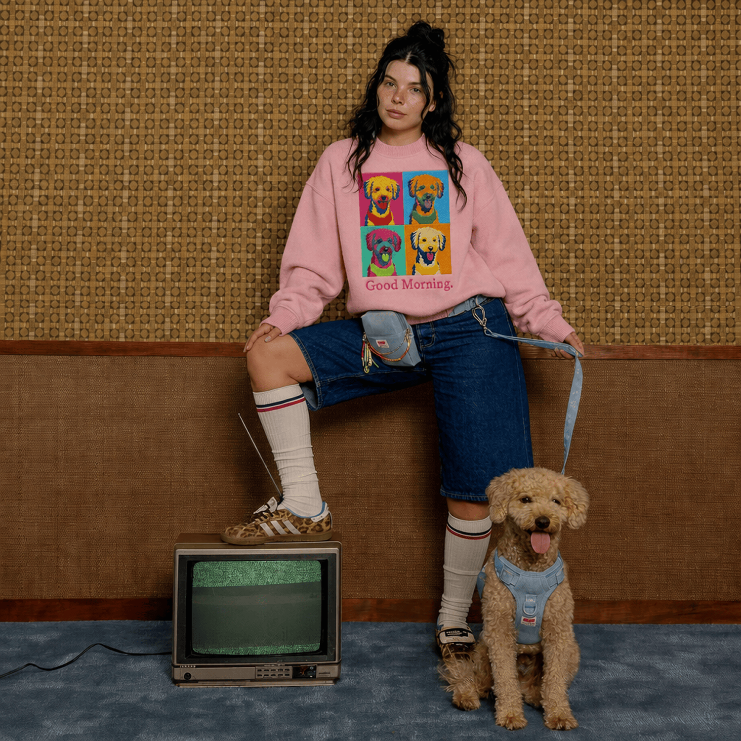 Custom Pet Embroidered Bold Stitch Sweatshirt