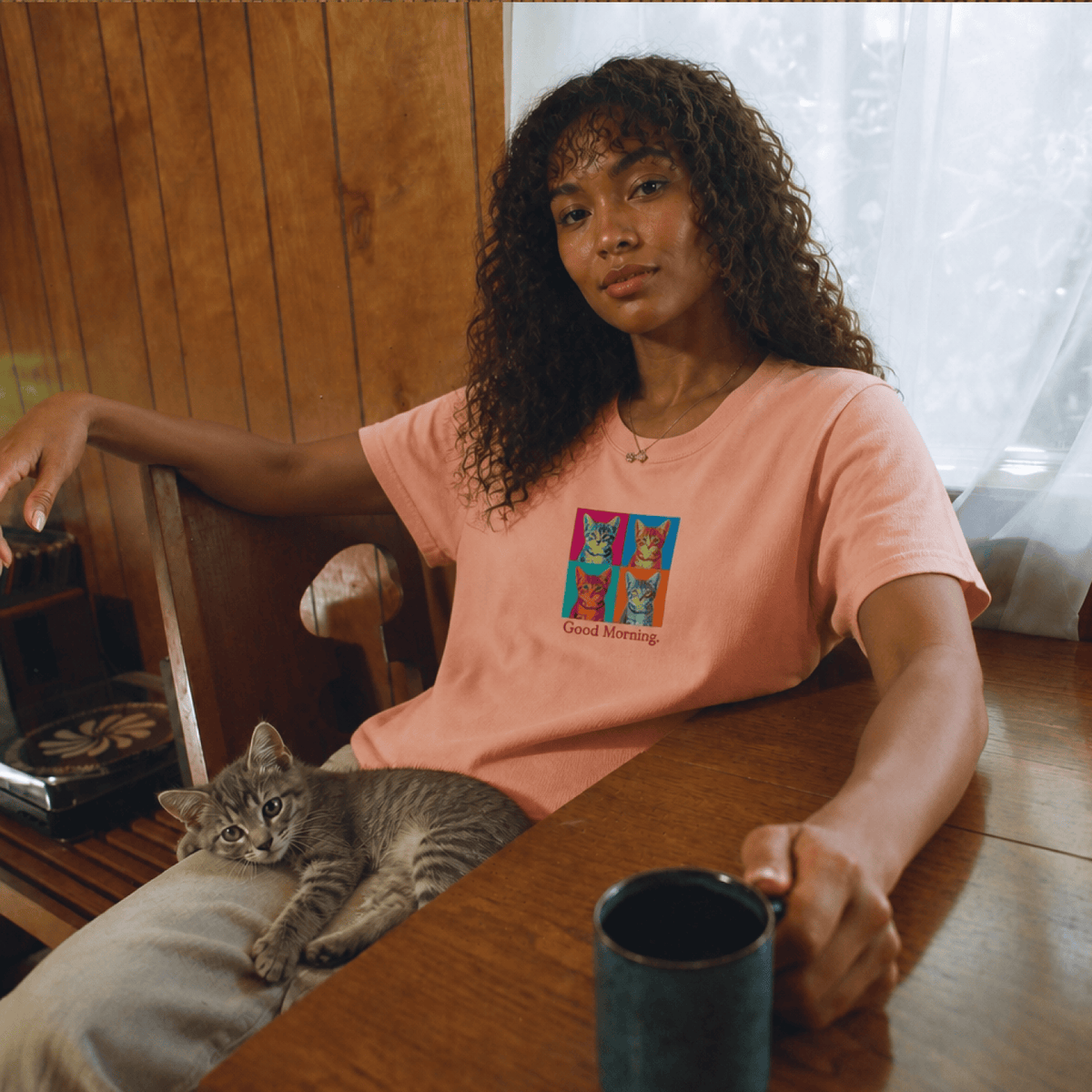Custom Pet Embroidered Bold Stitch T-Shirt
