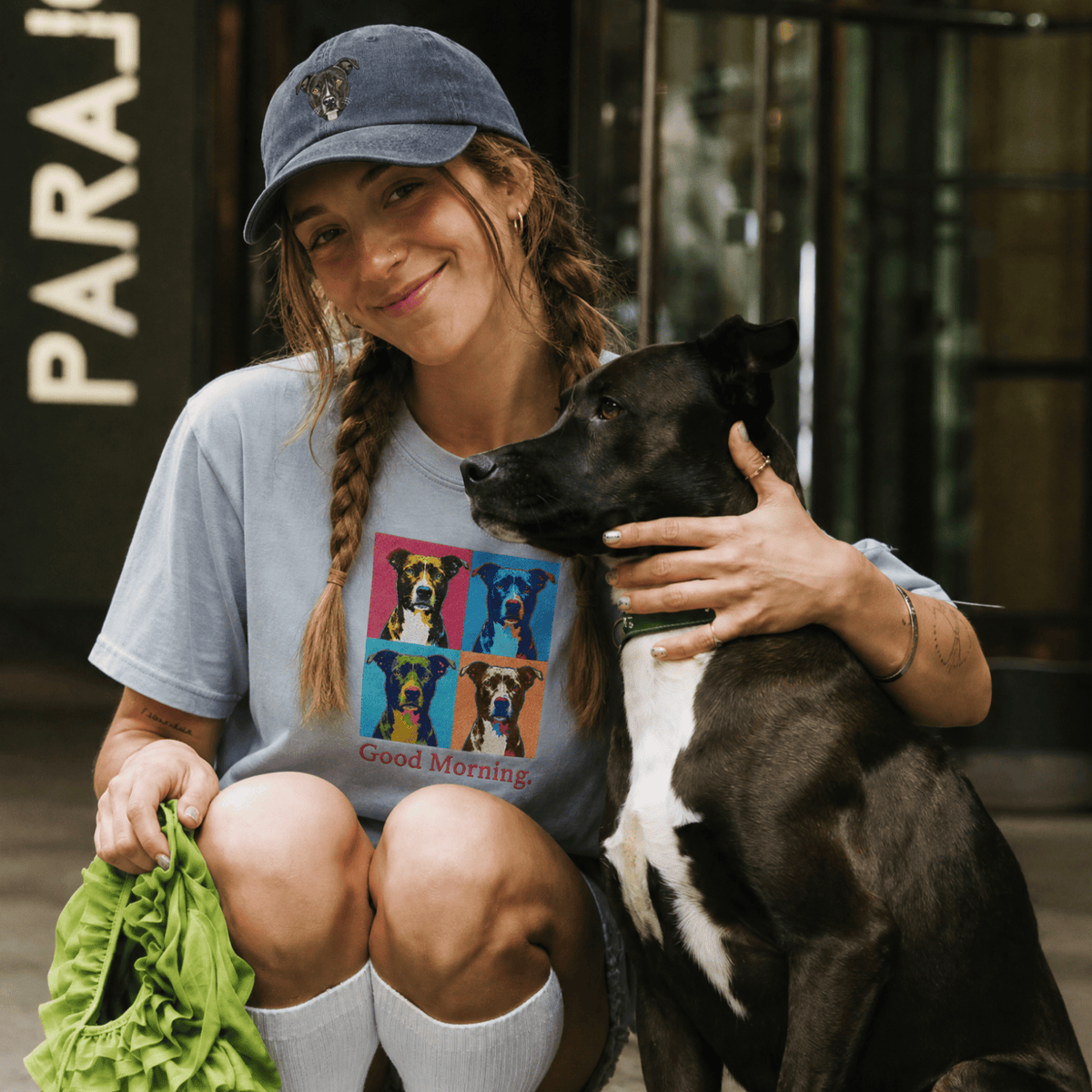 Custom Pet Embroidered Bold Stitch T-Shirt