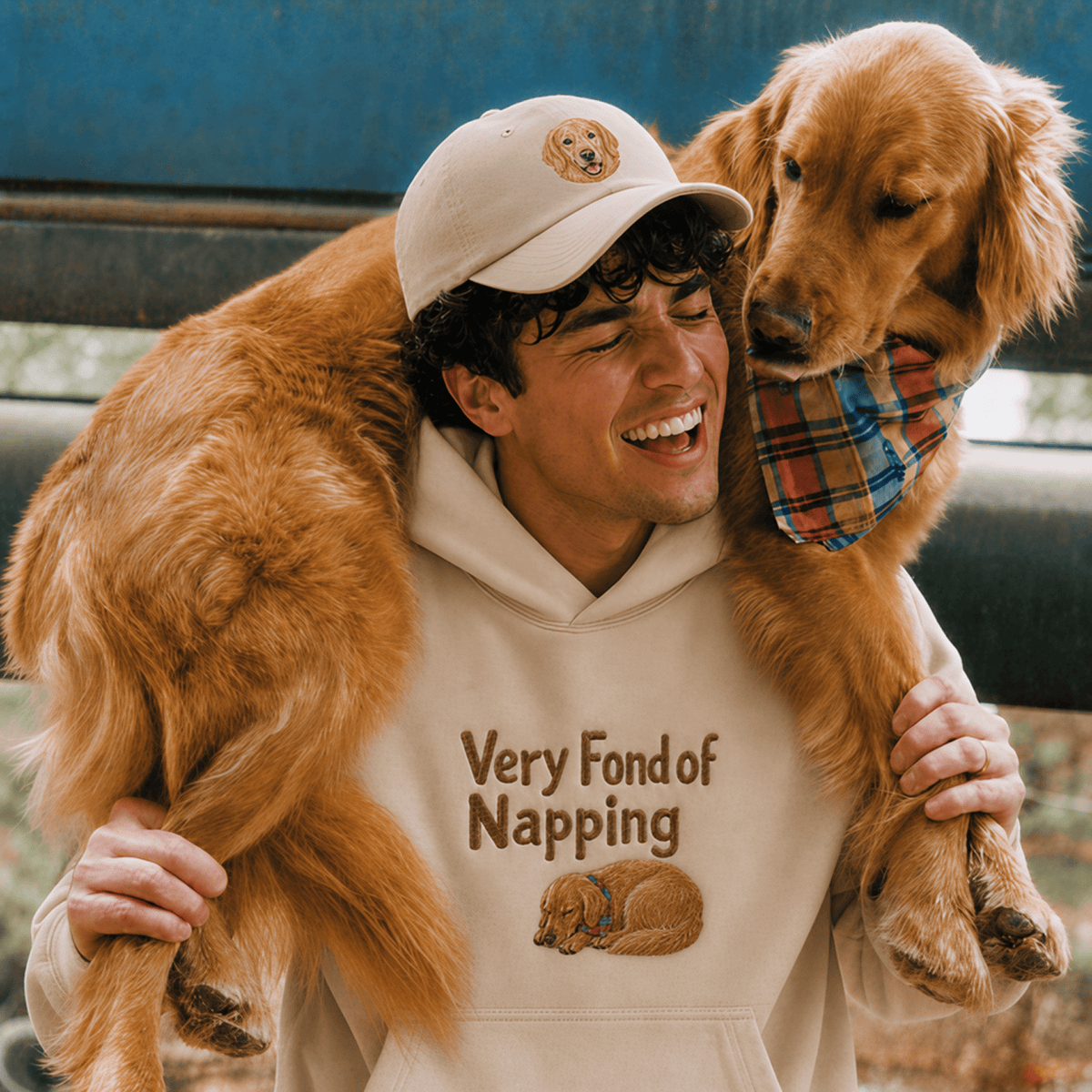 Custom Pet Embroidered Sleepyhead Stitch Hoodie