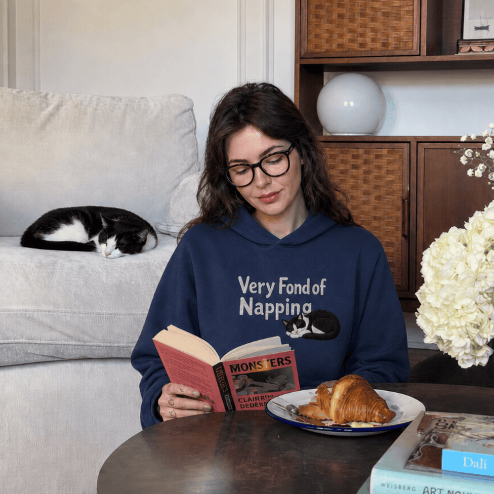 Custom Pet Embroidered Sleepyhead Stitch Hoodie