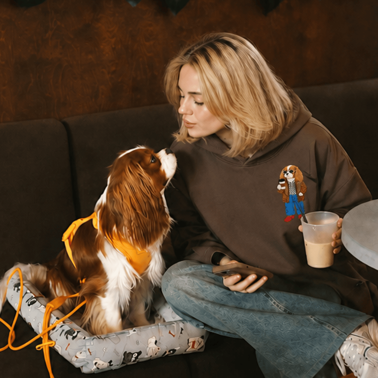 Custom Pet Embroidered Vogue Stitch Hoodie