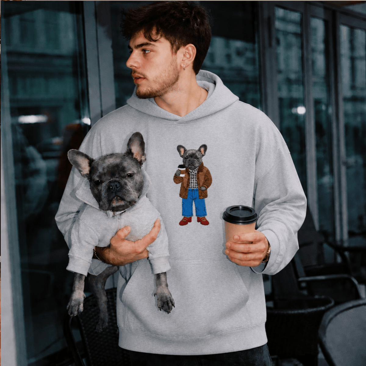 Custom Pet Embroidered Vogue Stitch Hoodie