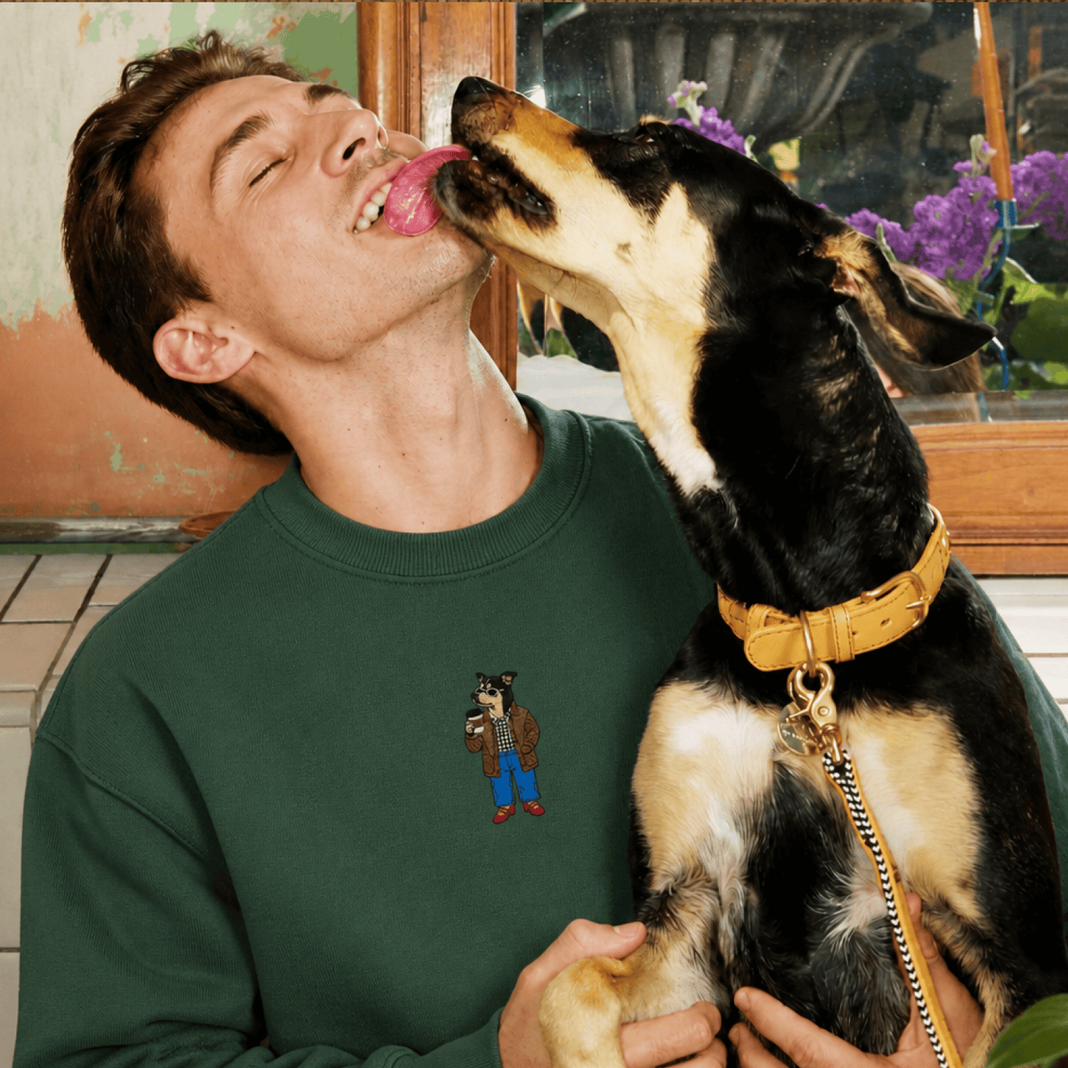Custom Pet Embroidered Vogue Stitch Sweatshirt