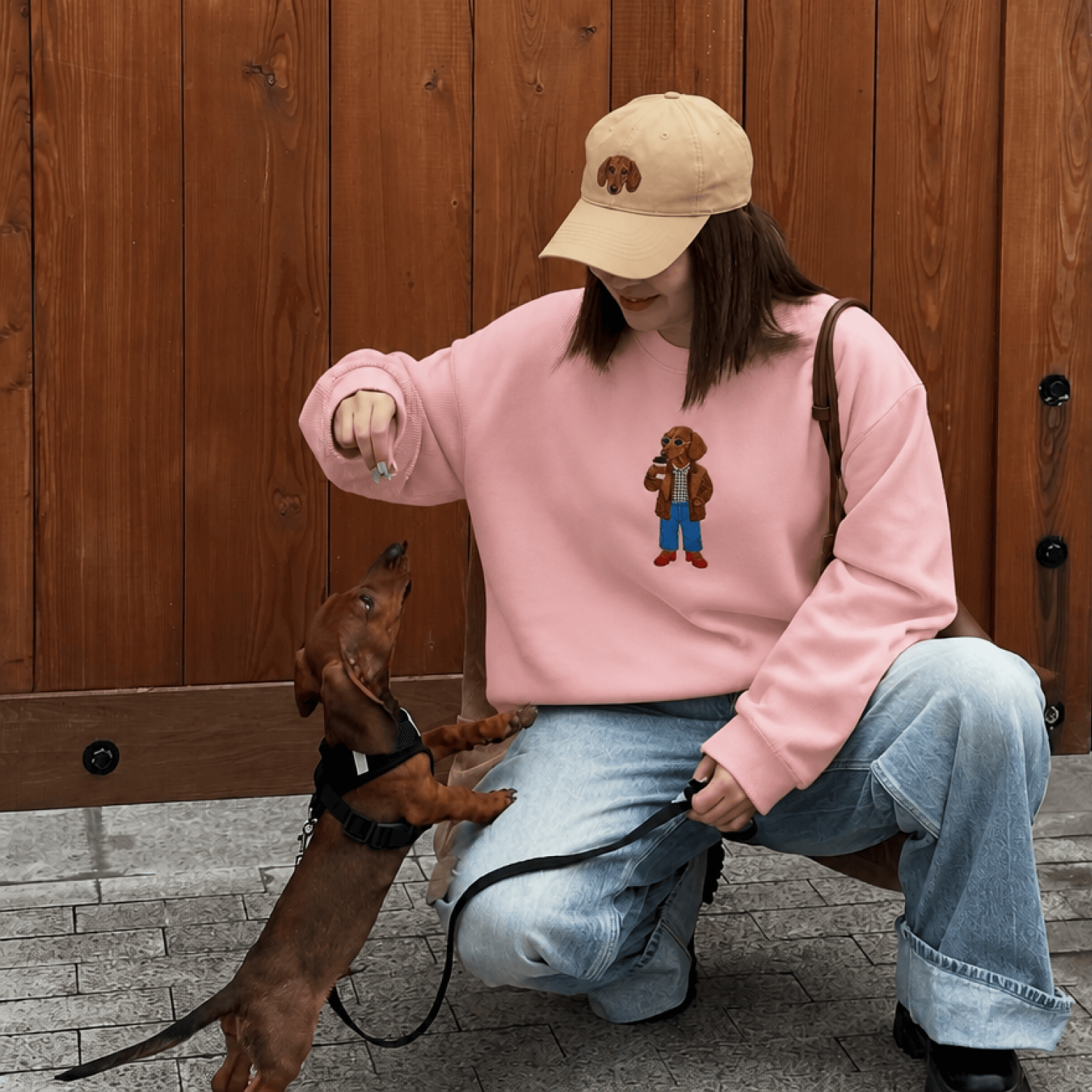 Custom Pet Embroidered Vogue Stitch Sweatshirt