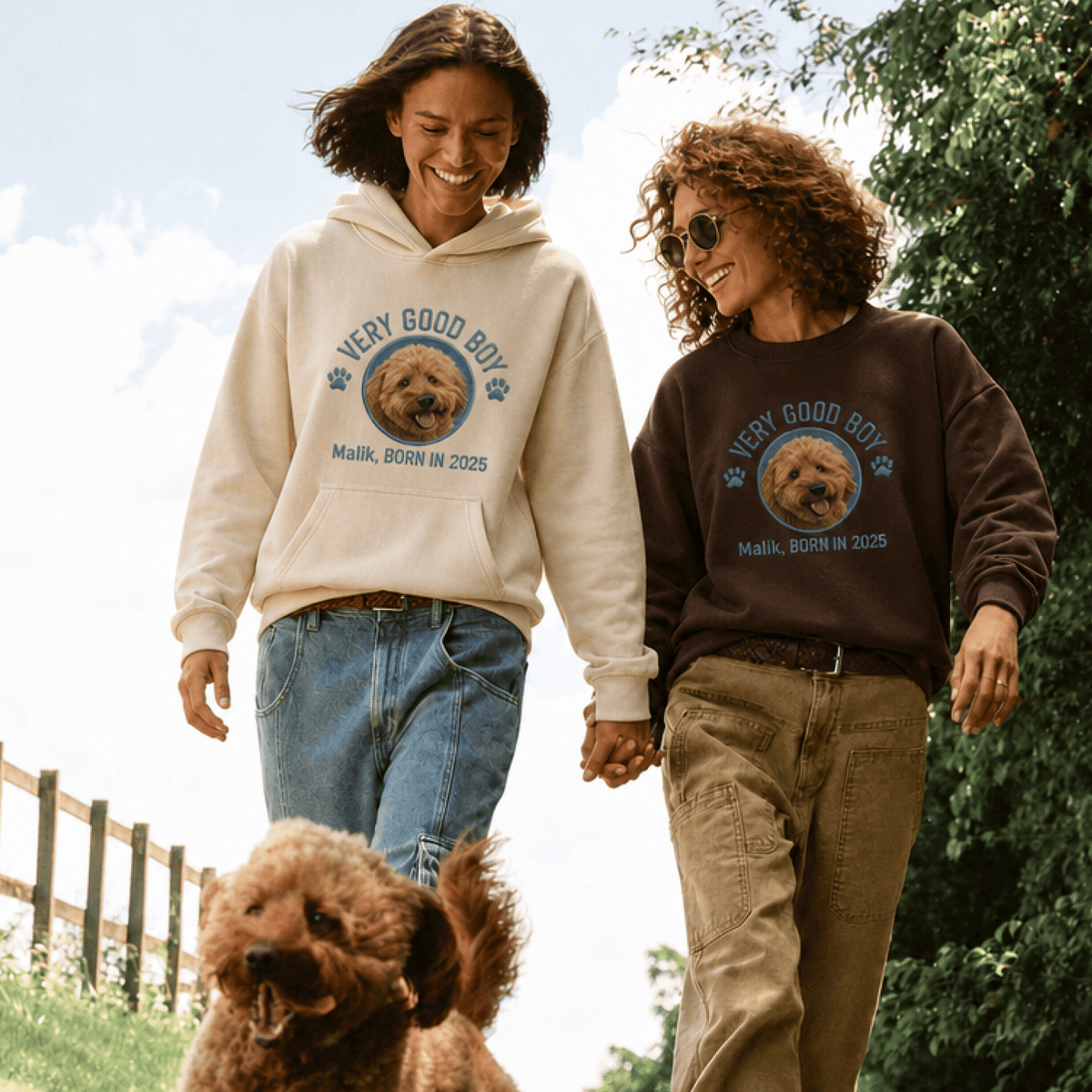 Custom Pet Embroidered Crest Stitch Sweatshirt