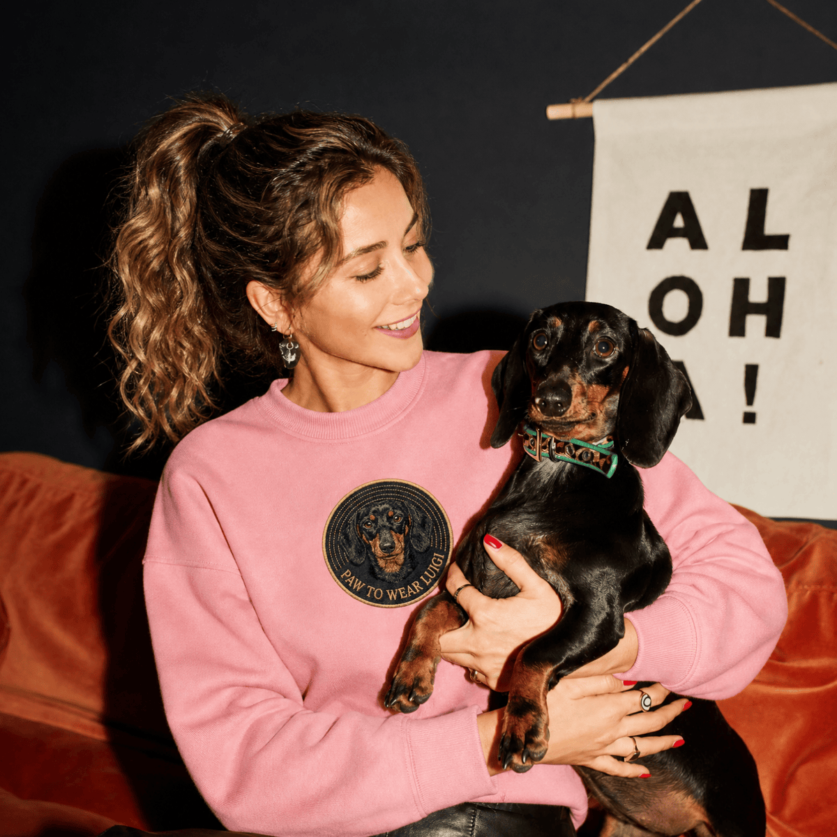 Custom Pet Embroidered Groove Stitch Sweatshirt