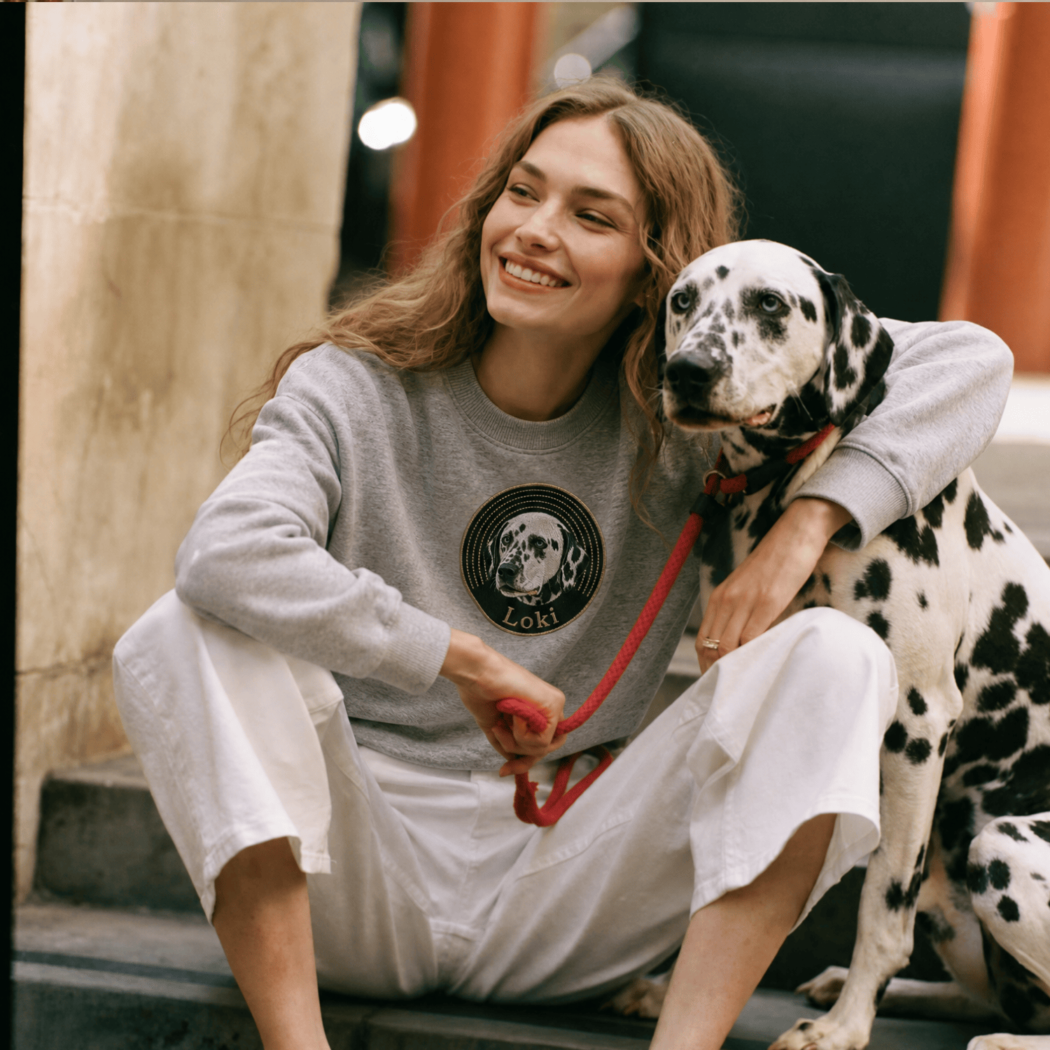 Custom Pet Embroidered Groove Stitch Sweatshirt