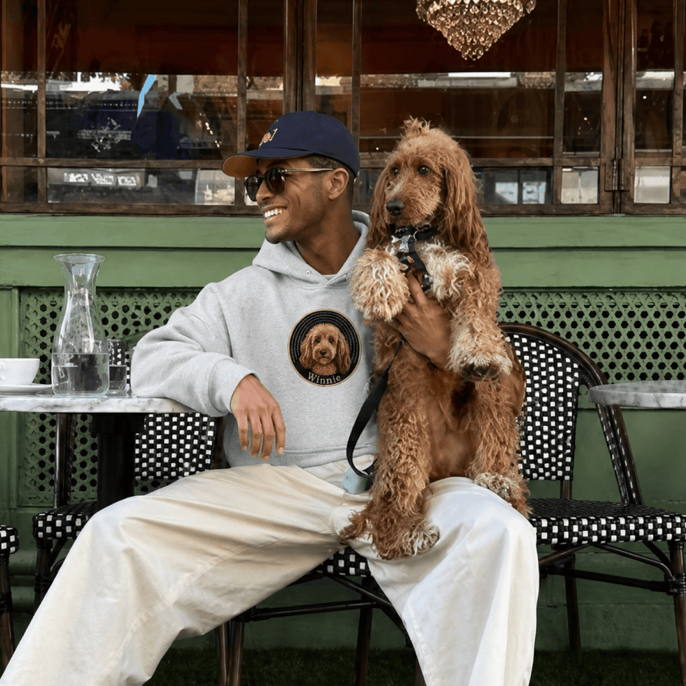 Custom Pet Embroidered Groove Stitch Hoodie