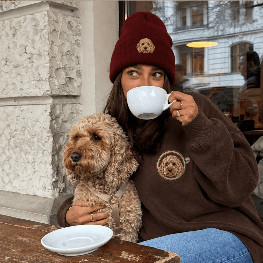 Custom Pet Embroidered Brew Stitch Sweatshirt