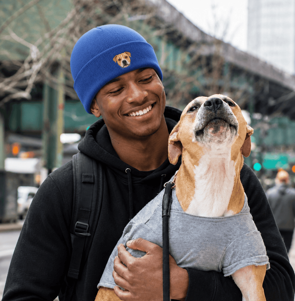 Custom Pet Embroidered Icon Stitch Beanie