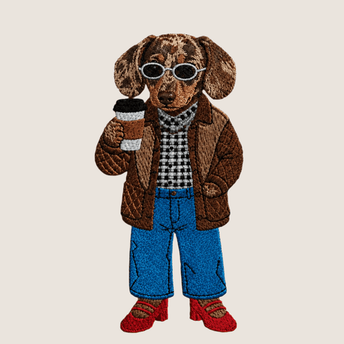Custom Pet Embroidered Vogue Stitch Sweatshirt
