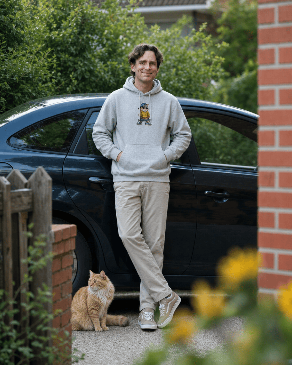 Custom Pet Embroidered Urban Stitch Hoodie