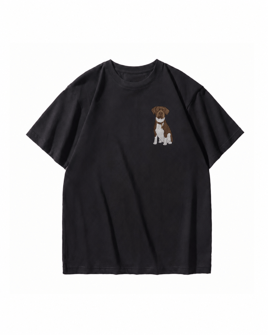 Custom Pet Embroidered Story Stitch T-Shirt