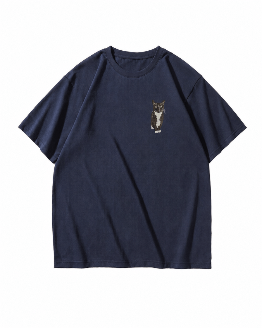 Custom Pet Embroidered Story Stitch T-Shirt
