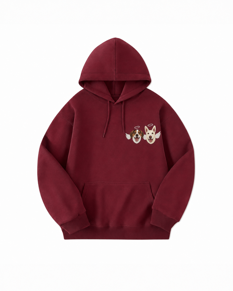Custom Pet Embroidered Halo Stitch Hoodie