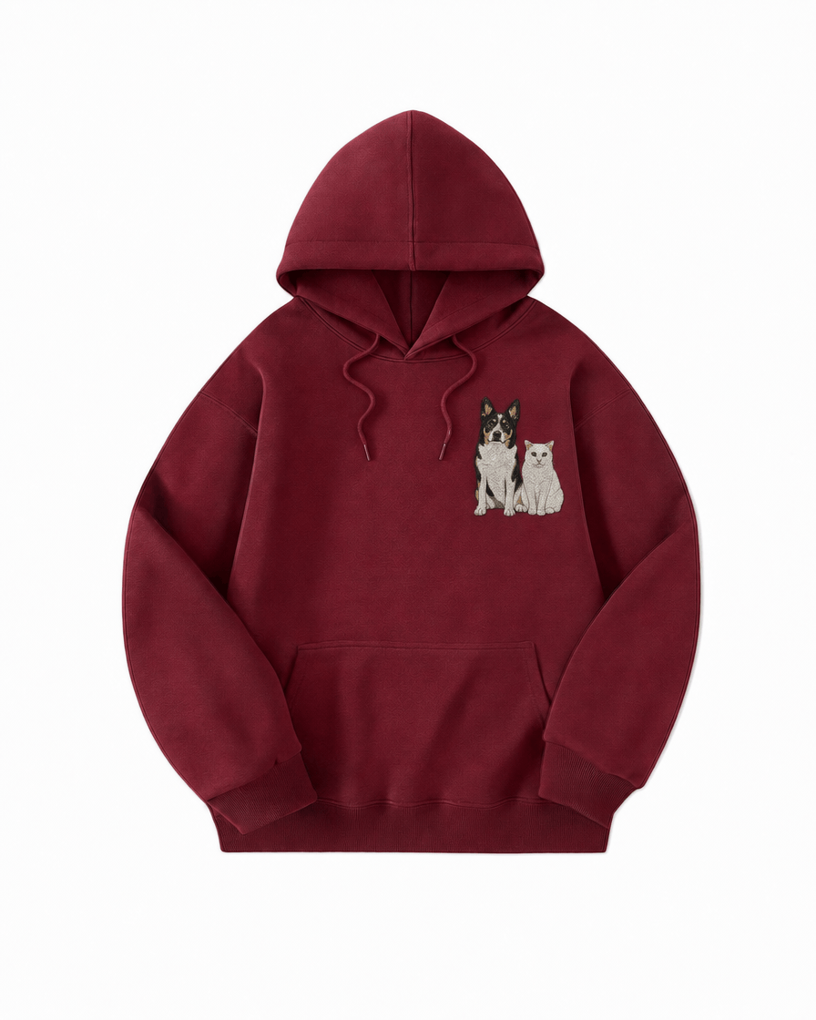 Custom Pet Embroidered Story Stitch Hoodie