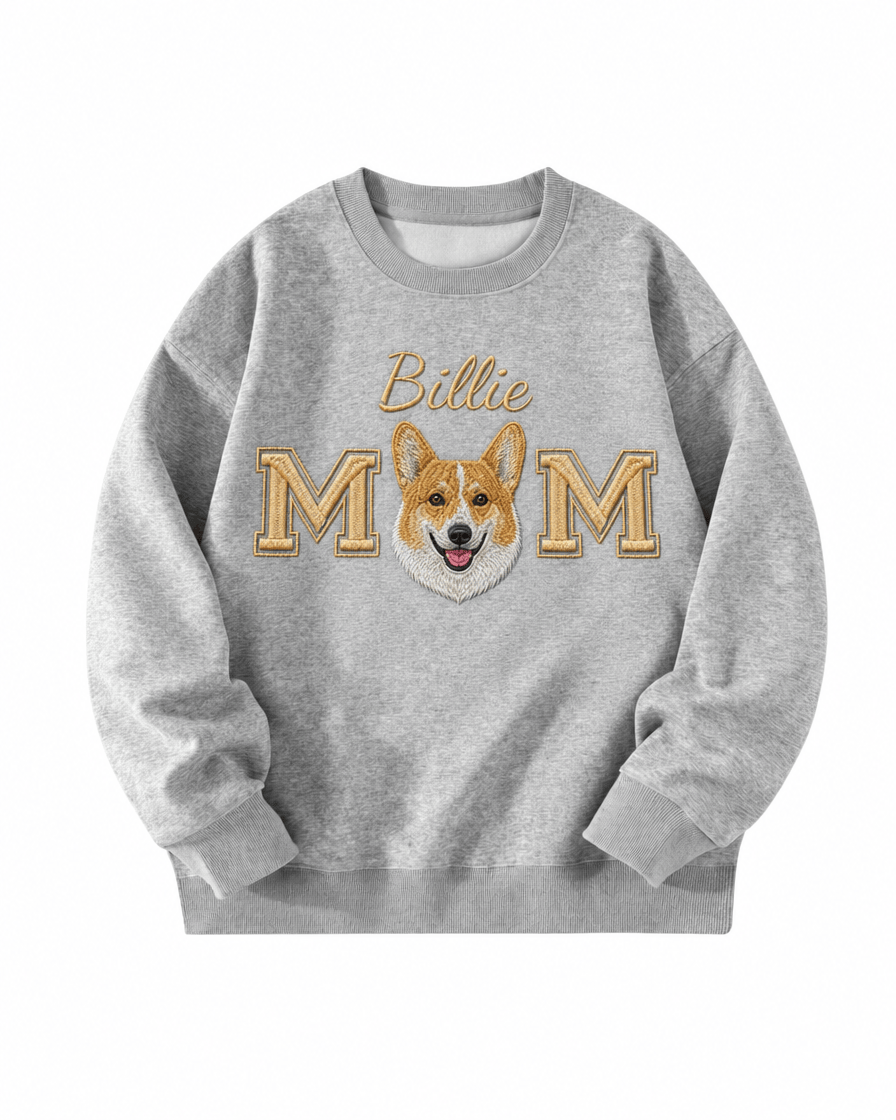 Custom Pet Embroidered Devotion Stitch Sweatshirt