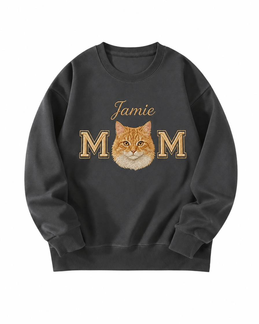 Custom Pet Embroidered Devotion Stitch Sweatshirt