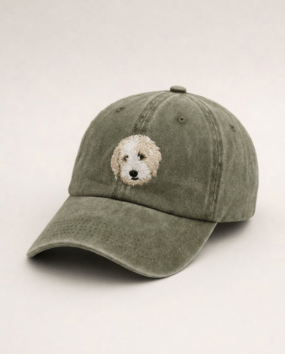 Custom Pet Embroidered Icon Stitch Dad Hat
