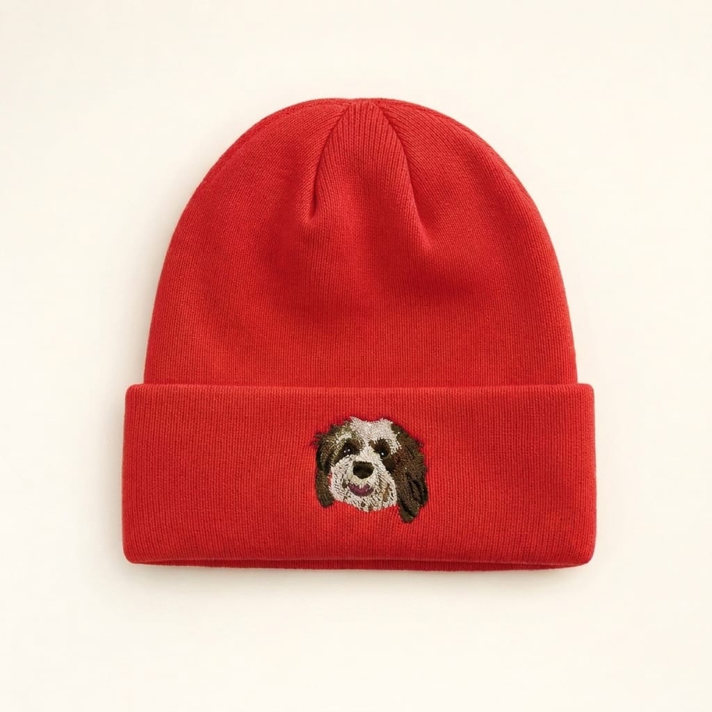 Custom Pet Embroidered Icon Stitch Beanie