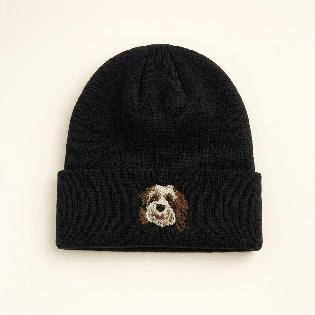 Custom Pet Embroidered Icon Stitch Beanie