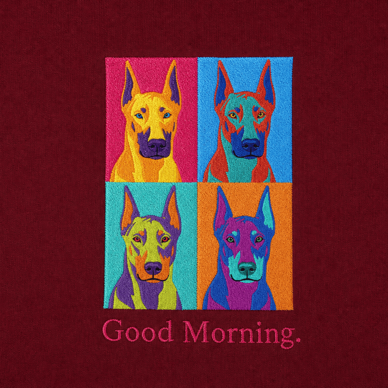 Custom Pet Embroidered Bold Stitch Hoodie