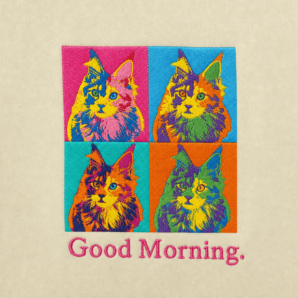 Custom Pet Embroidered Bold Stitch T-Shirt