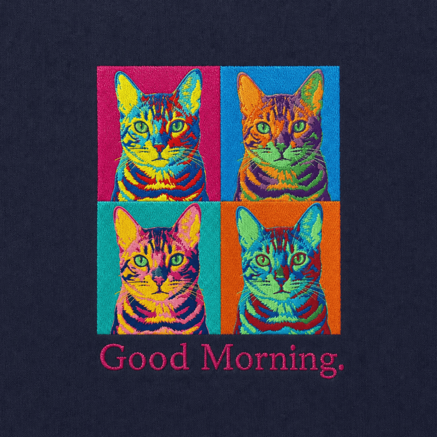 Custom Pet Embroidered Bold Stitch T-Shirt
