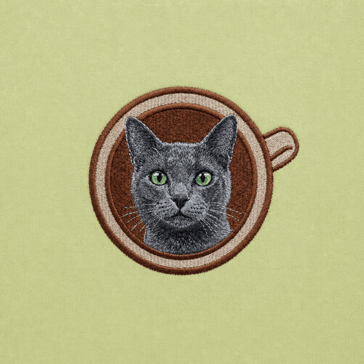 Custom Pet Embroidered Brew Stitch T-Shirt