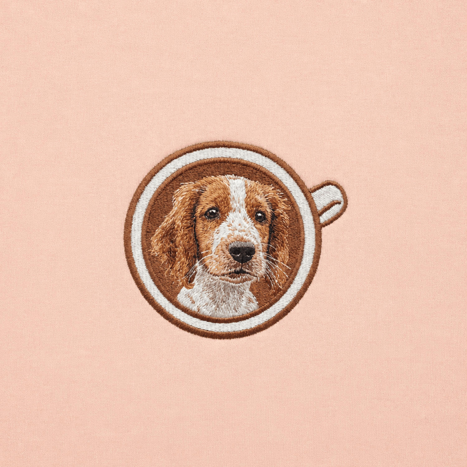 Custom Pet Embroidered Brew Stitch T-Shirt