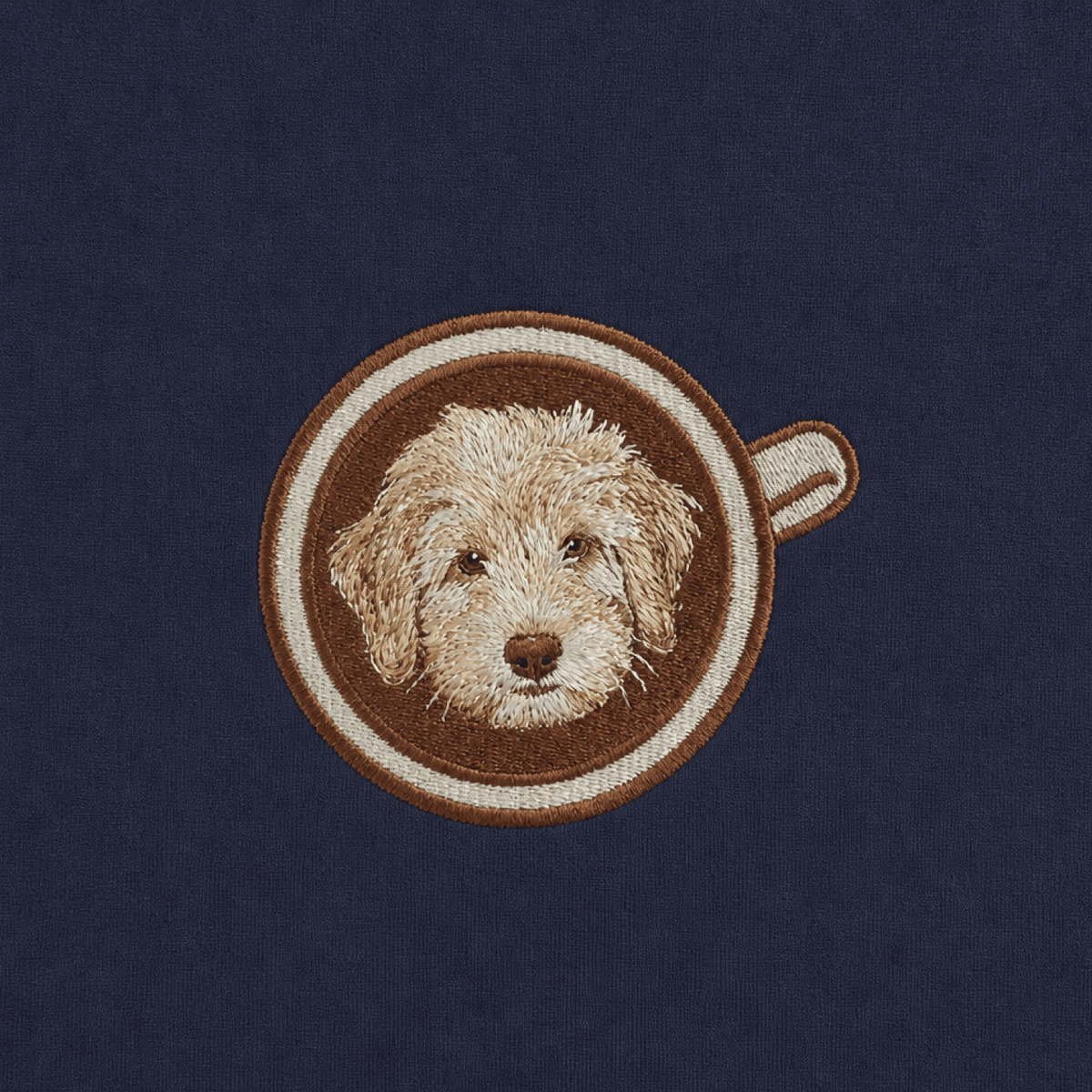 Custom Pet Embroidered Brew Stitch T-Shirt