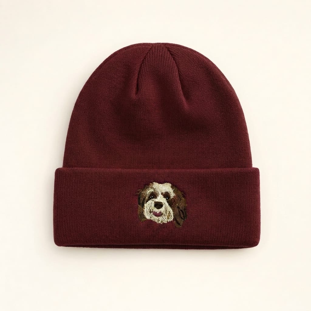 Custom Pet Embroidered Icon Stitch Beanie