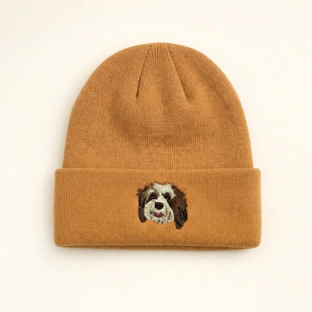 Custom Pet Embroidered Icon Stitch Beanie