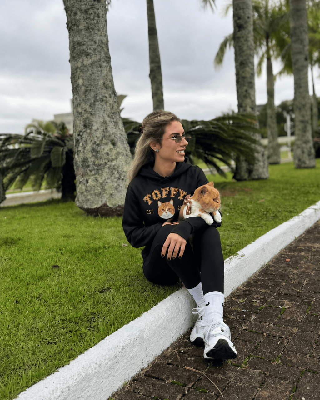 Custom Pet Embroidered Campus Stitch Hoodie